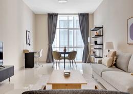 Living / Dining Room image for: Apartment - 1 bedroom - 2 bathrooms for rent in Duja Tower - Sheikh Zayed Road - Dubai, Image 1