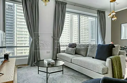 Living Room image for: Apartment - 1 Bedroom - 1 Bathroom for sale in Burj Views B - Burj Views - Downtown Dubai - Dubai, Image 1