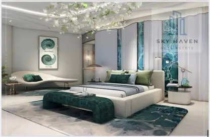 Room / Bedroom image for: Apartment - 1 Bedroom - 2 Bathrooms for sale in DAMAC Casa - Dubai Media City - Dubai, Image 1