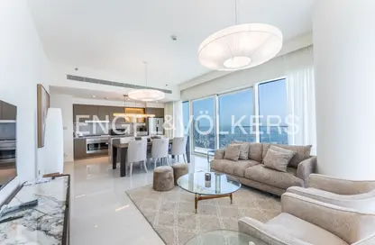 Apartment - 3 Bedrooms - 2 Bathrooms for rent in Grand Bleu Tower 1 - EMAAR Beachfront - Dubai Harbour - Dubai