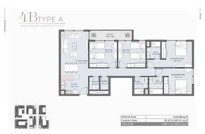 Apartment - 4 Bedrooms - 3 Bathrooms for sale in Royal Park - Masdar City - Abu Dhabi
