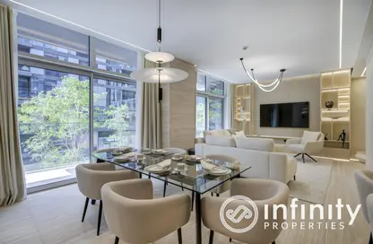 Living / Dining Room image for: Apartment - 2 Bedrooms - 3 Bathrooms for sale in Building 1 - City Walk - Dubai, Image 1