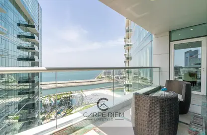 Balcony image for: Apartment - 3 Bedrooms - 5 Bathrooms for rent in Al Bateen Residences - Jumeirah Beach Residence - Dubai, Image 1
