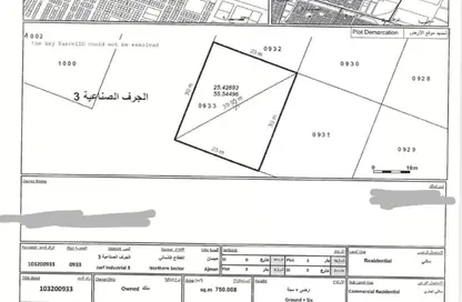 Land - Studio for sale in Al Jurf Industrial 3 - Al Jurf Industrial - Ajman