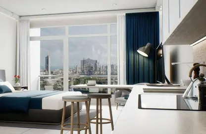 Living / Dining Room image for: Apartment - 3 Bedrooms - 4 Bathrooms for sale in Seven City JLT - Jumeirah Lake Towers - Dubai, Image 1