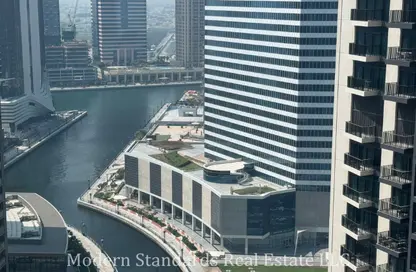 Office Space - Studio - 2 Bathrooms for rent in The Binary Tower - Business Bay - Dubai