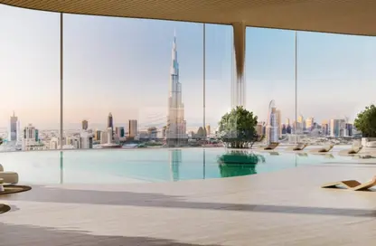 صورة لـ حوض سباحة شقة - 4 غرف نوم - 5 حمامات للبيع في بوغاتي ريزيدنس - الخليج التجاري - دبي ، صورة رقم 1