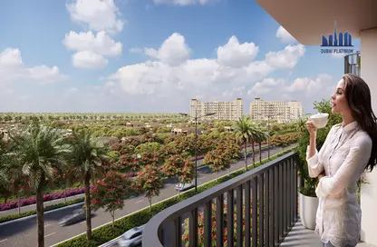 Balcony image for: Apartment - 2 Bedrooms - 2 Bathrooms for sale in Symphony - Town Square - Dubai, Image 1