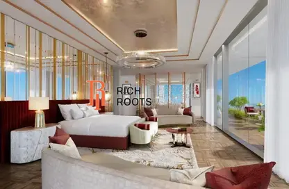 Living Room image for: Apartment - 1 Bathroom for sale in Al Safa 1 - Al Safa - Dubai, Image 1