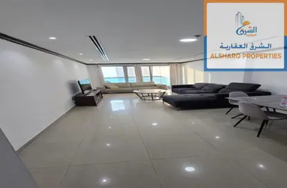 Apartment - 2 Bedrooms - 3 Bathrooms for rent in Corniche Tower - Ajman Corniche Road - Ajman