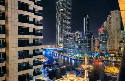 Apartment - Studio - 1 Bathroom for rent in Escan Tower - Dubai Marina - Dubai