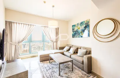 Living Room image for: Apartment - 2 Bedrooms - 2 Bathrooms for rent in Capital Plaza Tower B - Capital Plaza - Corniche Road - Abu Dhabi, Image 1