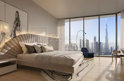 Room / Bedroom image for: Apartment - 2 Bedrooms - 2 Bathrooms for sale in City Center Residences - Downtown Dubai - Dubai, Image 1