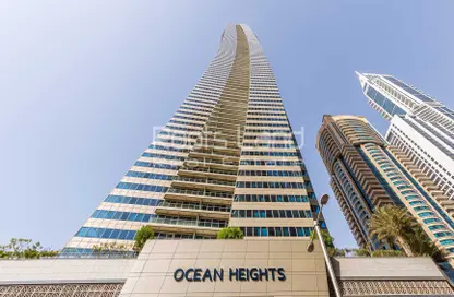 Outdoor Building image for: Apartment - 3 Bedrooms - 3 Bathrooms for rent in Ocean Heights - Dubai Marina - Dubai, Image 1