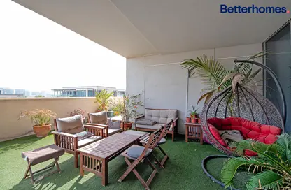 Terrace image for: Townhouse - 4 Bedrooms - 5 Bathrooms for sale in Building E - Al Zeina - Al Raha Beach - Abu Dhabi, Image 1