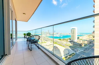 Balcony image for: Apartment - 1 Bedroom - 2 Bathrooms for rent in Damac Heights - Dubai Marina - Dubai, Image 1