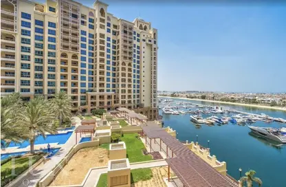 Water View image for: Apartment - 2 Bedrooms - 4 Bathrooms for rent in Marina Residences 3 - Marina Residences - Palm Jumeirah - Dubai, Image 1
