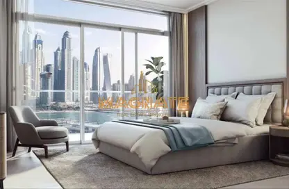 Room / Bedroom image for: Apartment - 2 Bedrooms - 3 Bathrooms for sale in Palace Beach Residence - EMAAR Beachfront - Dubai Harbour - Dubai, Image 1