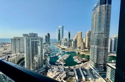 شقة - غرفة نوم - 1 حمام للايجار في برج إسكان - دبي مارينا - دبي