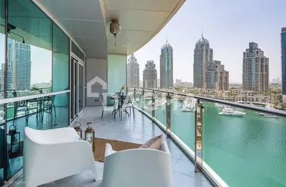 شقة - غرفة نوم - 2 حمامات للايجار في مارينا تيراس - دبي مارينا - دبي