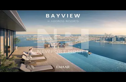 Pool image for: Apartment - 3 Bedrooms - 3 Bathrooms for sale in Bayview - EMAAR Beachfront - Dubai Harbour - Dubai, Image 1