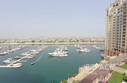 Water View image for: Apartment - 2 Bedrooms - 2 Bathrooms for rent in Marina Residences 1 - Marina Residences - Palm Jumeirah - Dubai, Image 1