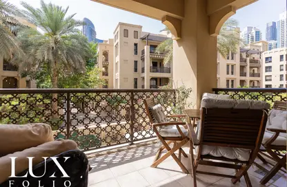 Balcony image for: Apartment - 3 Bedrooms - 3 Bathrooms for sale in Reehan 3 - Reehan - Old Town - Dubai, Image 1