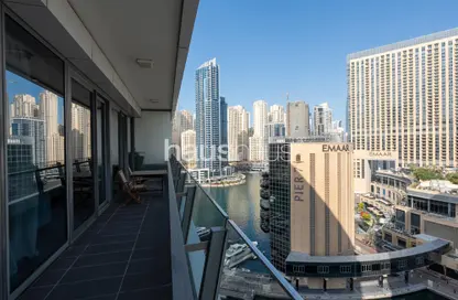 Apartment - 2 Bedrooms - 2 Bathrooms for rent in Silverene Tower B - Silverene - Dubai Marina - Dubai