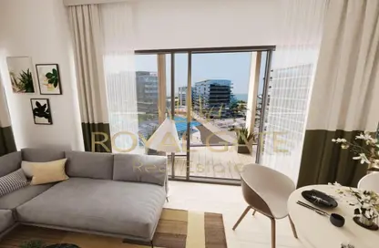 Living / Dining Room image for: Apartment - 1 Bedroom - 1 Bathroom for sale in Grove Beach Views - Saadiyat Island - Abu Dhabi, Image 1
