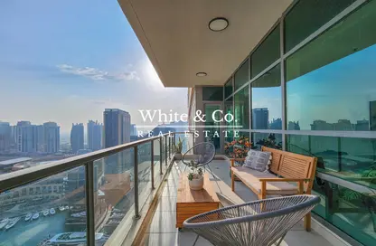 Balcony image for: Apartment - 2 Bedrooms - 2 Bathrooms for rent in Marina Quays West - Marina Quays - Dubai Marina - Dubai, Image 1