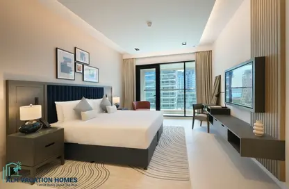 النزل و الشقق الفندقية - غرفة نوم - 2 حمامات للايجار في تشيفيل مايسون ذا بالم دبي - نخلة جميرا - دبي