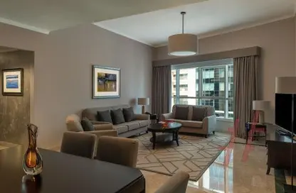 Apartment - 2 Bedrooms - 4 Bathrooms for rent in Marriott Harbour Hotel and Suites - Dubai Marina - Dubai