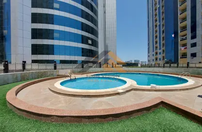 Pool image for: Apartment - 1 Bedroom - 2 Bathrooms for rent in Orient Towers - Al Bustan - Ajman, Image 1
