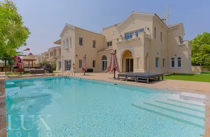 صورة لـ حوض سباحة فيلا - 6 غرف نوم للبيع في منازل البولو - المرابع العربية - دبي ، صورة رقم 1