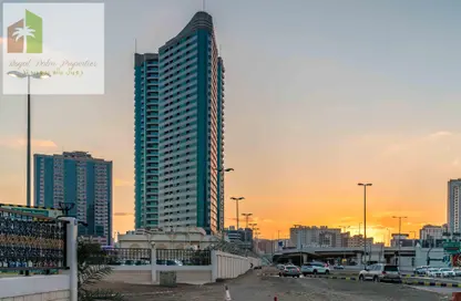 Outdoor Building image for: Apartment - 3 Bedrooms - 3 Bathrooms for rent in Conquer Tower - Sheikh Maktoum Bin Rashid Street - Ajman, Image 1