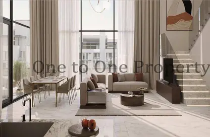 Living / Dining Room image for: Townhouse - 4 Bedrooms - 4 Bathrooms for sale in Royal Park - Masdar City - Abu Dhabi, Image 1
