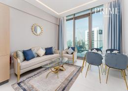 Living / Dining Room image for: Duplex - 1 bedroom - 1 bathroom for sale in SLS Dubai Hotel & Residences - Business Bay - Dubai, Image 1