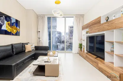 Living Room image for: Apartment - 1 Bedroom - 1 Bathroom for rent in Forte 1 - Forte - Downtown Dubai - Dubai, Image 1