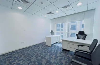 Office Space - Studio - 4 Bathrooms for rent in Hanging Garden Tower - Al Danah - Abu Dhabi