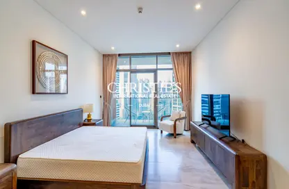 Apartment - Studio - 1 Bathroom for rent in Peninsula Five - Peninsula - Business Bay - Dubai