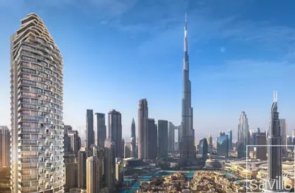 طابق كامل - 3 غرف نوم - 4 حمامات للبيع في دبليو ريزيدنس داون تاون - دبي وسط المدينة - دبي