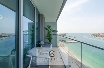Balcony image for: Apartment - 3 Bedrooms - 3 Bathrooms for rent in Beach Isle - EMAAR Beachfront - Dubai Harbour - Dubai, Image 1