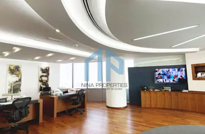 Office Space - Studio - 1 Bathroom for rent in Almas Tower - Lake Almas East - Jumeirah Lake Towers - Dubai