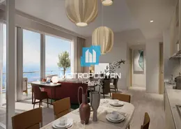 Living / Dining Room image for: Apartment - 1 Bedroom - 1 Bathroom for sale in Address The Bay - EMAAR Beachfront - Dubai Harbour - Dubai, Image 1