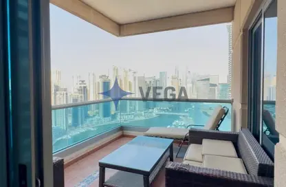 شقة - 3 غرف نوم - 4 حمامات للايجار في برج الزمرد - دبي مارينا - دبي