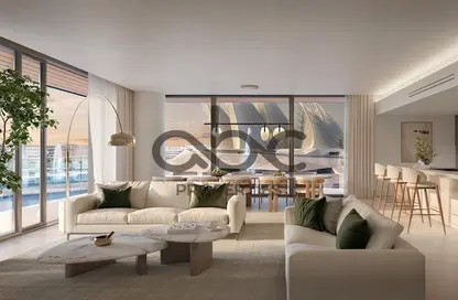 Living Room image for: Apartment - 1 Bathroom for sale in Grove Gallery Views - Saadiyat Island - Abu Dhabi, Image 1