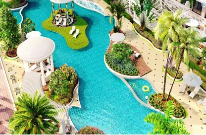 صورة لـ حوض سباحة شقة - غرفة نوم - 1 حمام للبيع في فينسيتور دولتشي فيتا - ارجان - دبي ، صورة رقم 1