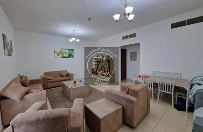 Apartment - 2 Bedrooms - 2 Bathrooms for rent in Orient Tower 1 - Orient Towers - Al Bustan - Ajman