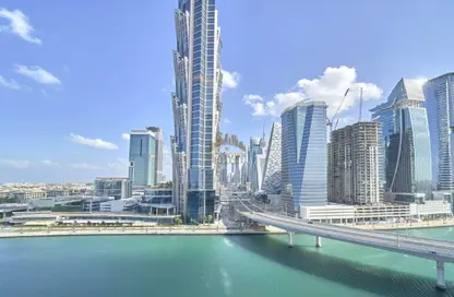 شقة - غرفة نوم - 2 حمامات للايجار في برج نورا - مدينة الحبتور - الخليج التجاري - دبي