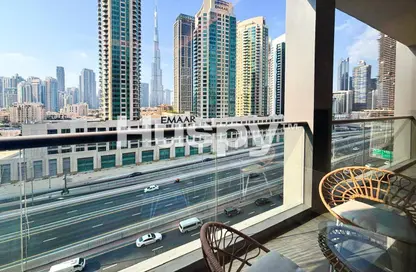 شقة - غرفة نوم - 2 حمامات للايجار في الاسترليني الشرقية - الاسترليني - الخليج التجاري - دبي